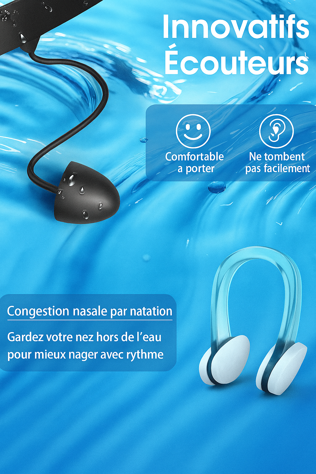 Lunettes de Piscine BleaMud pour Adultes et Enfants