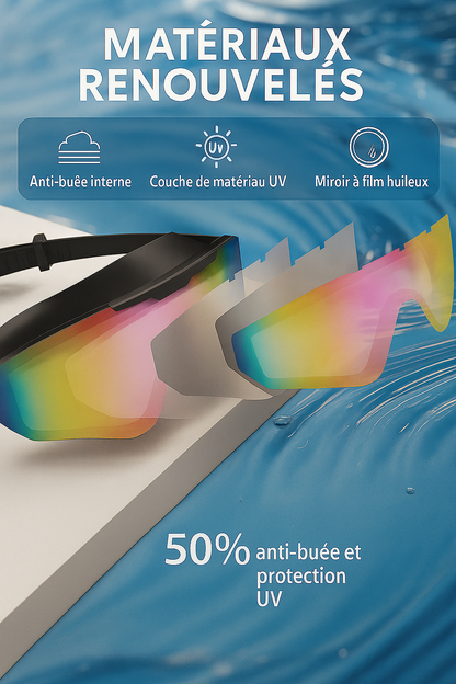 Lunettes de Piscine BleaMud pour Adultes et Enfants